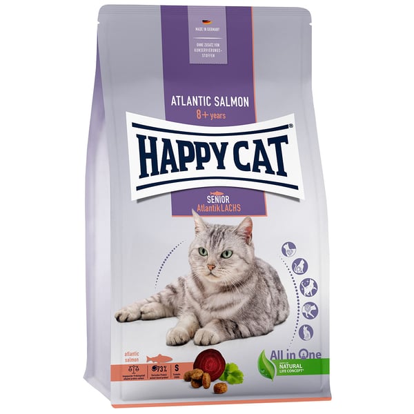 1,3 kg Happy Cat Senior Atlantik Lachs