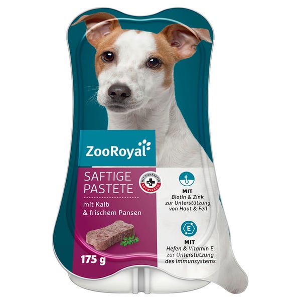 ZooRoyal Saftige Pastete mit Kalb & frischem Pansen